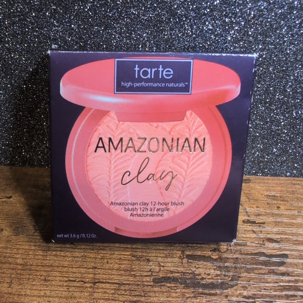 Tarte Amazonian Clay 12 Hour Powder Blush In White Peach